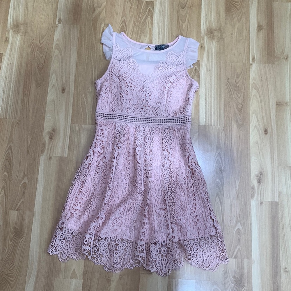Pink Lace Dress | Size 4